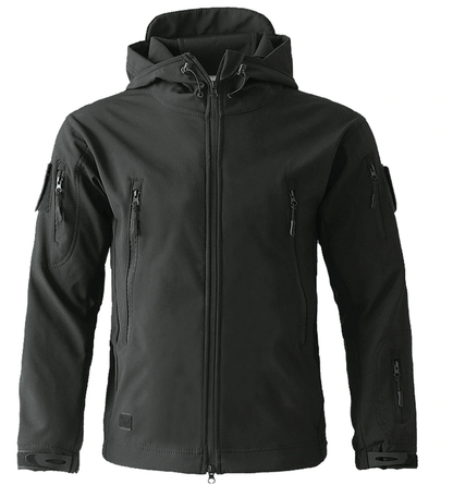 Outdoor Jacket Hooded Weather Resistant Multiple Pockets