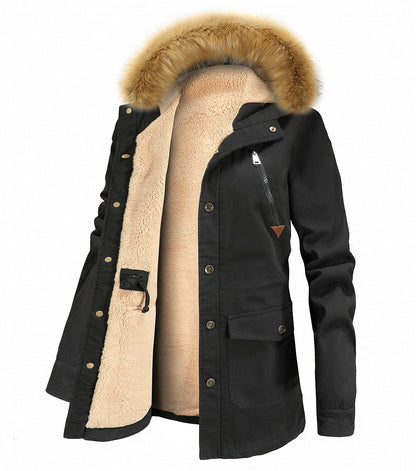 Parka Women's Hooded Insulated Polyester