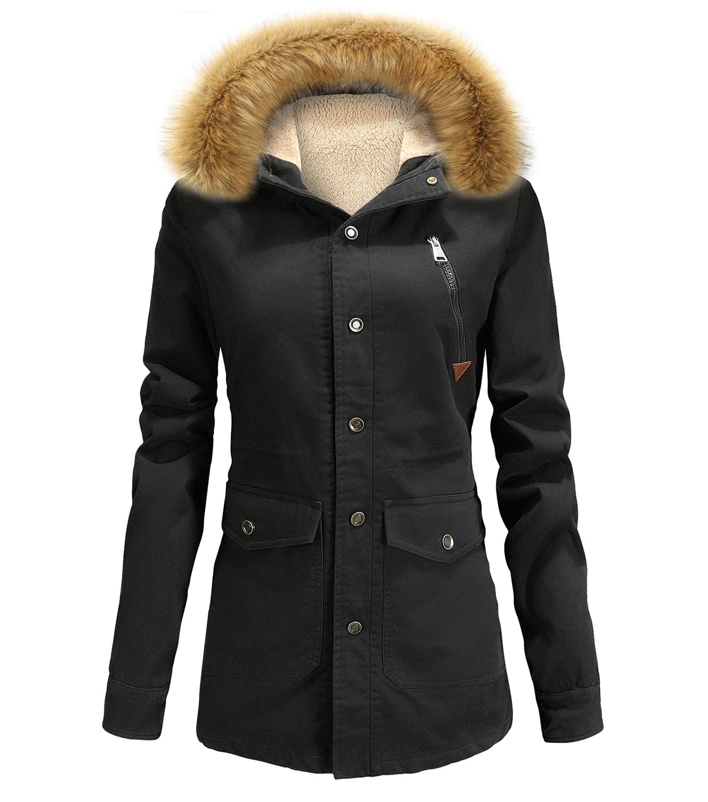 Parka Women's Hooded Insulated Polyester