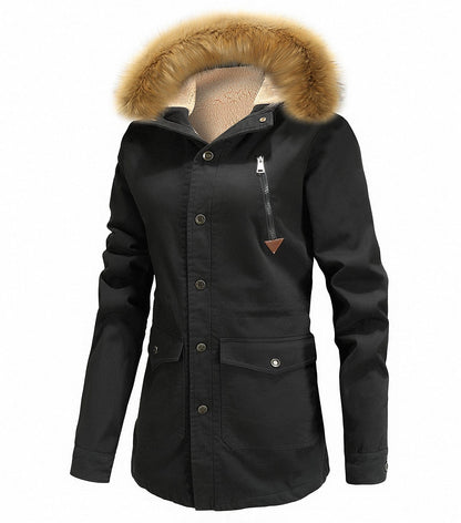 Parka Women's Hooded Insulated Polyester