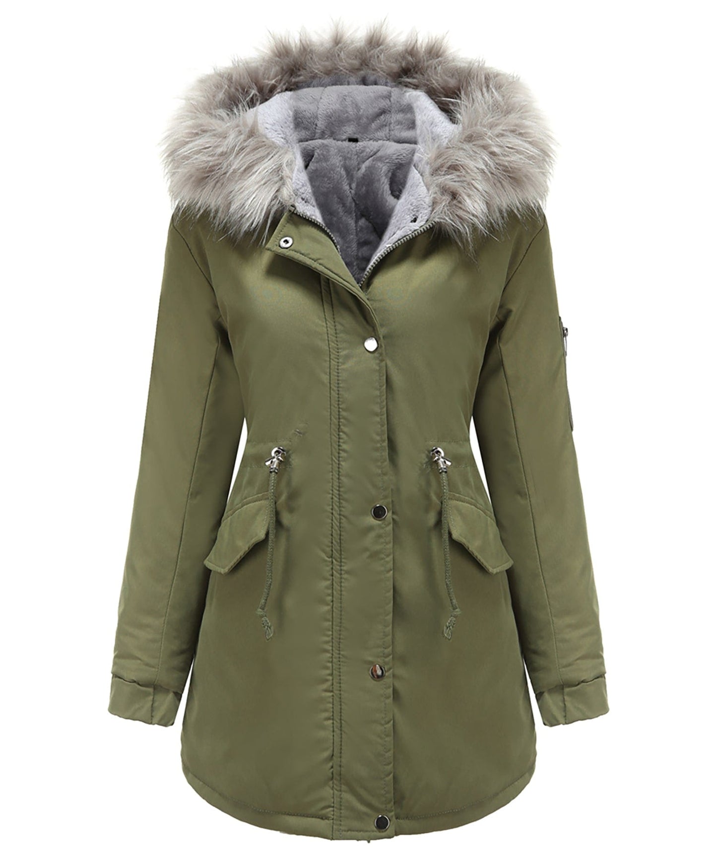 Parka Women's Sherpa Lined Water Resistant
