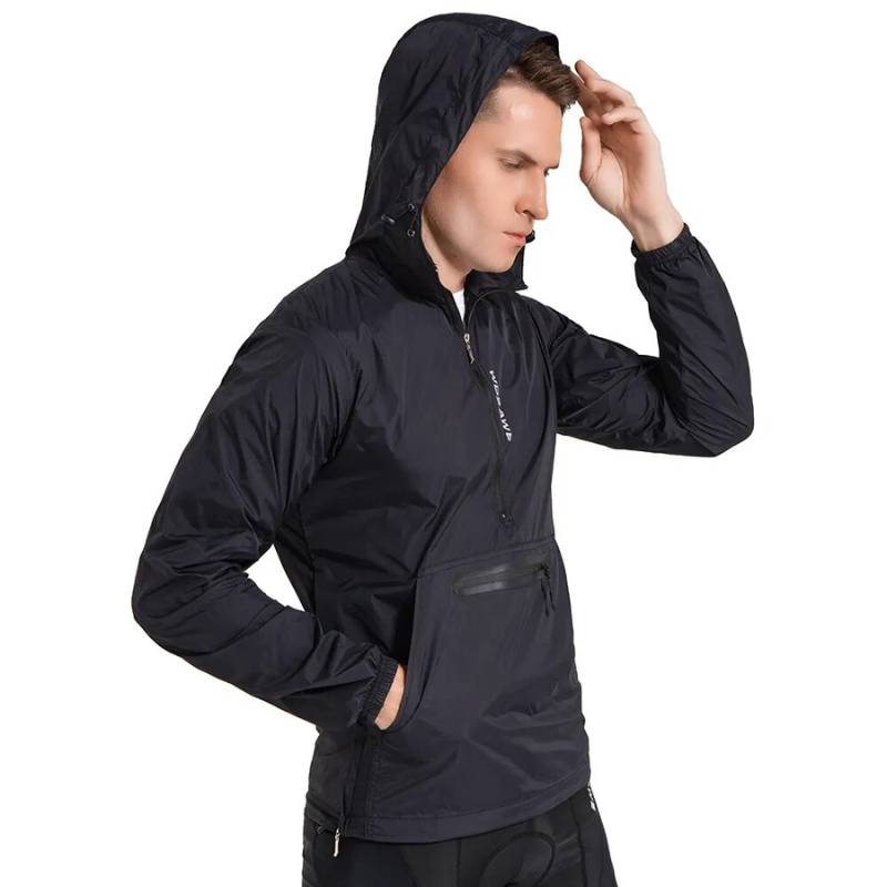 Running Jacket Lightweight Waterproof Windproof Multiple Pockets