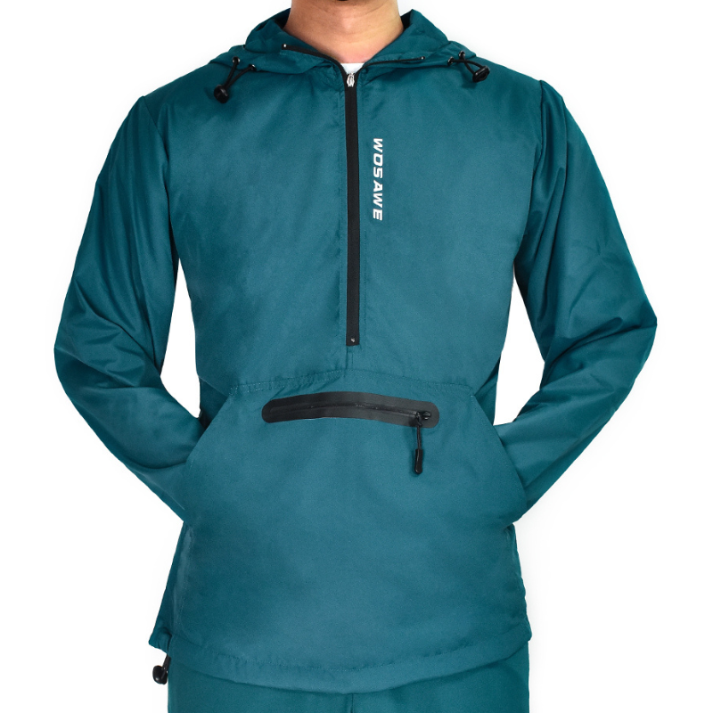 Running Jacket Lightweight Waterproof Windproof Multiple Pockets