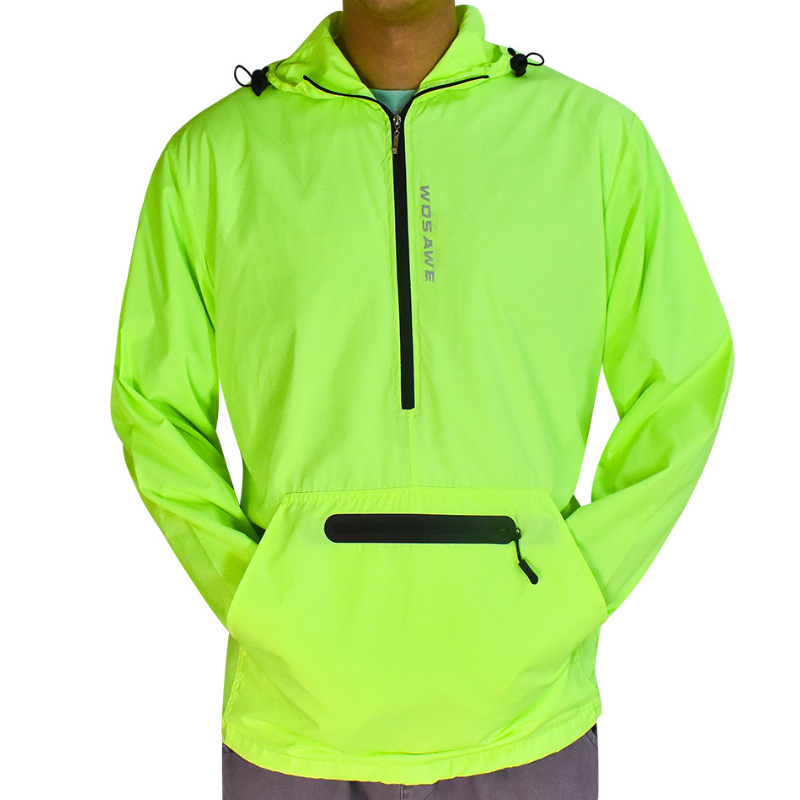 Running Jacket Lightweight Waterproof Windproof Multiple Pockets