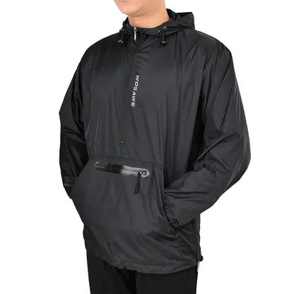 Running Jacket Lightweight Waterproof Windproof Multiple Pockets