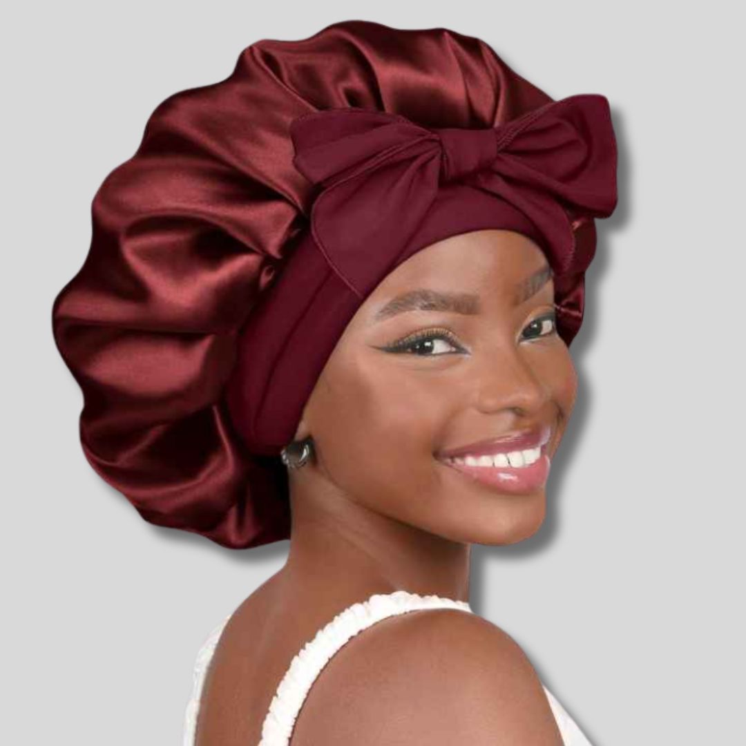 Satin Sleeping Bonnet For Women Adjustable Tie