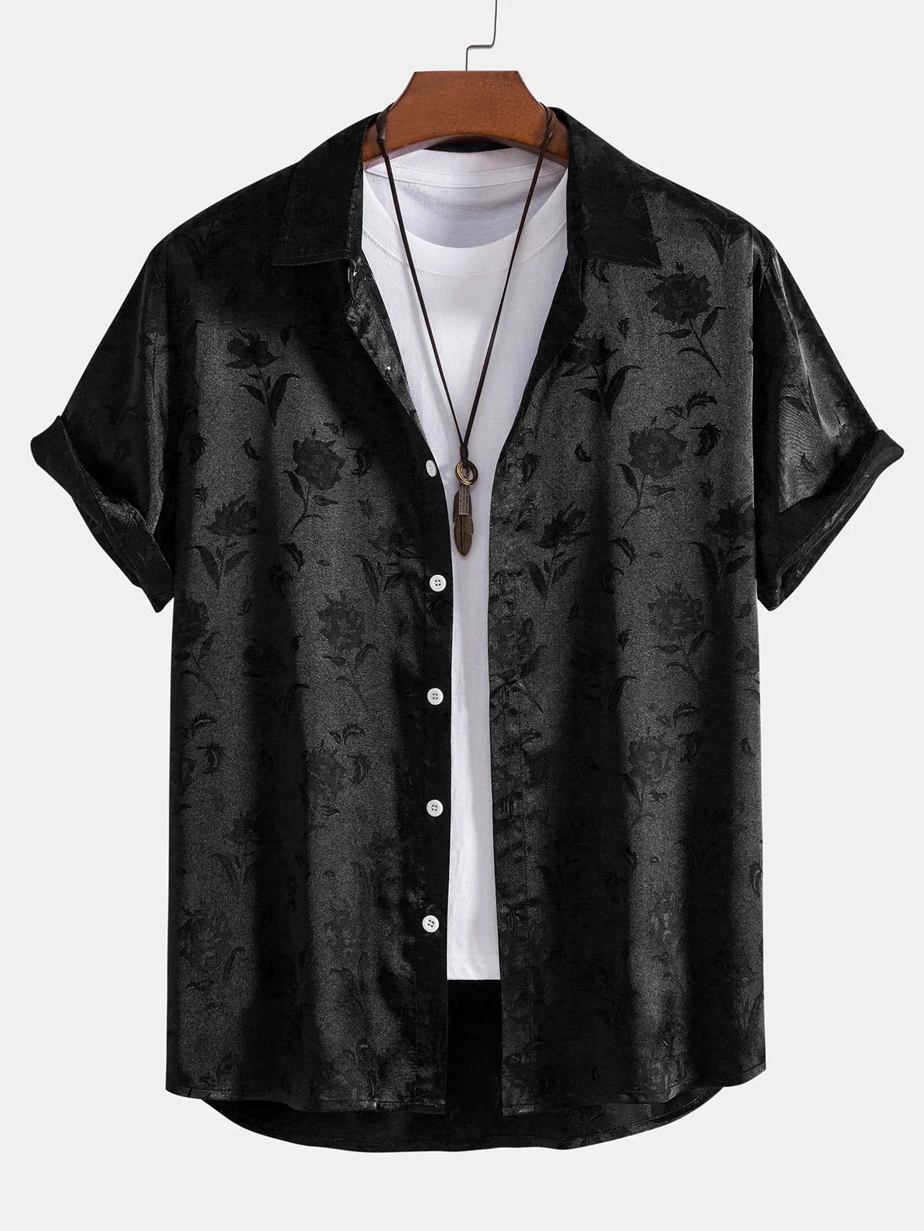 Shirt Floral Embroidered Relaxed Fit