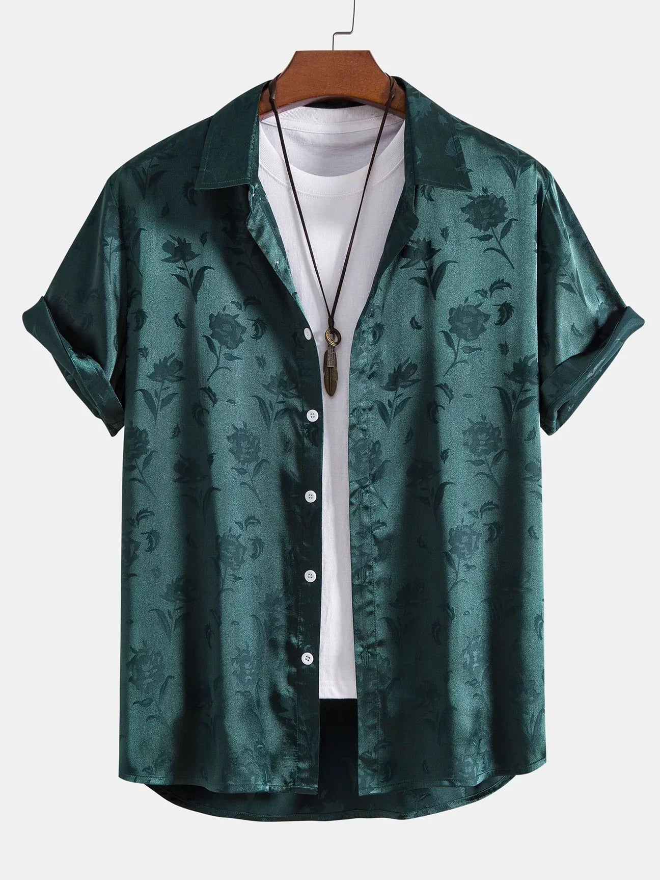 Shirt Floral Embroidered Relaxed Fit