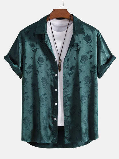 Shirt Floral Embroidered Relaxed Fit