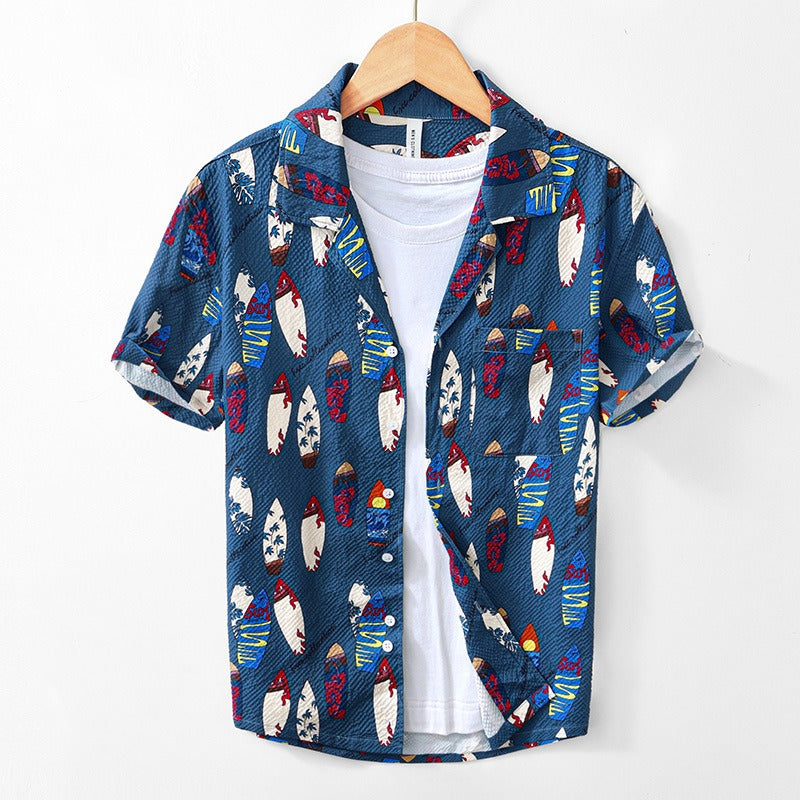 Shirt Summer Linen Blend Tailored Fit