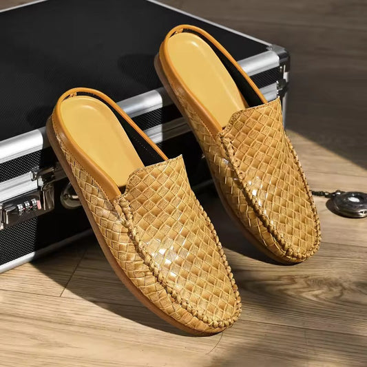 Slip On Loafers Men's Woven Cushioned Sole