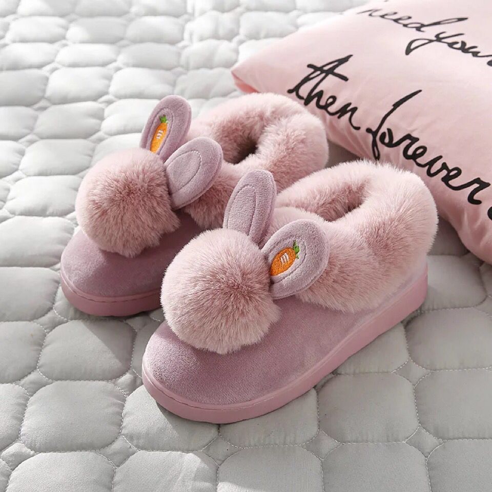 Slippers Rabbit Ear Thick Non Slip Sole