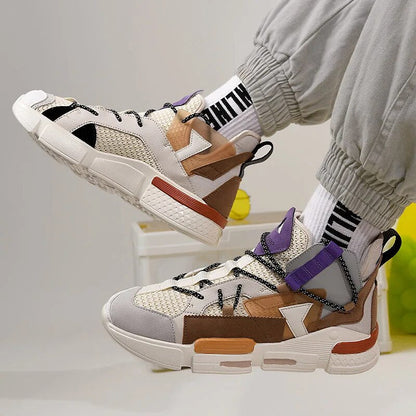 Sneakers Breathable Cotton Lined Street Style
