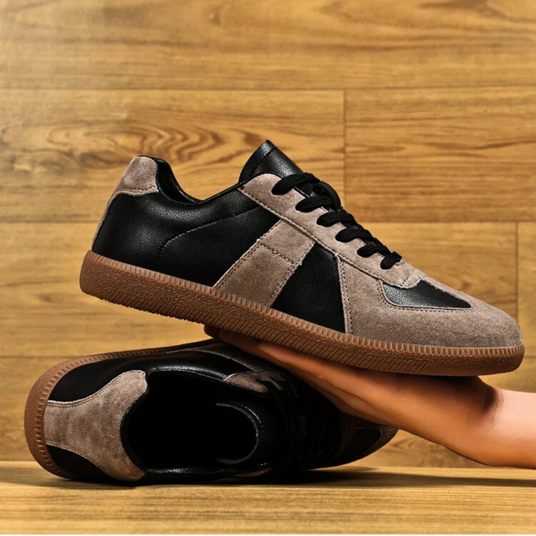 Sneakers Leather Suede Cushioned Insole