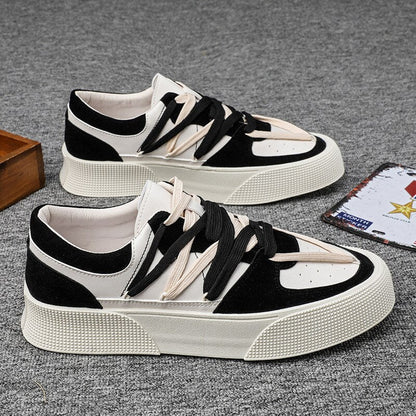 Sneakers Perforated Vegan Textured Leather Platform