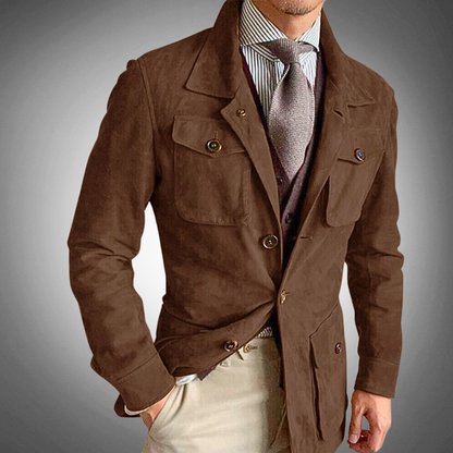 Suede Jacket Mens Tailored Fit