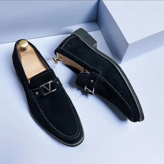 Suede Loafers Slip On Cushioned Insole