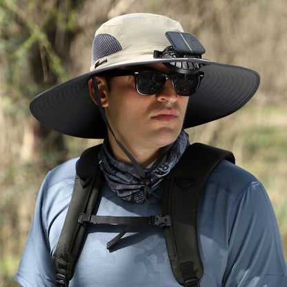 Sun Hat With Detachable Solar Fan Units