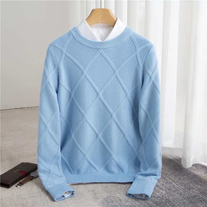 Sweater Cashmere Blend Ultra Soft Tailored Fit