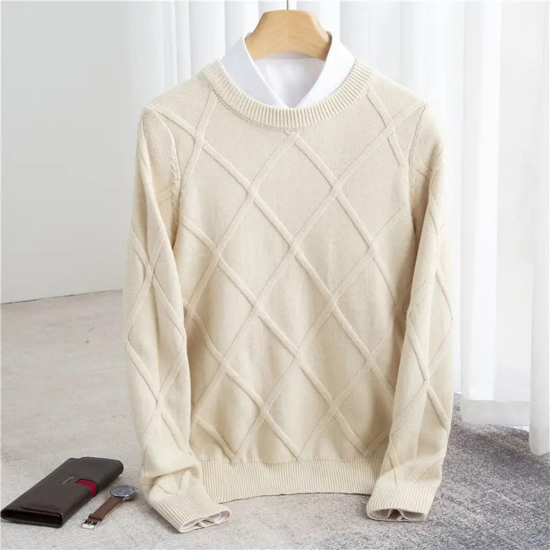 Sweater Cashmere Blend Ultra Soft Tailored Fit
