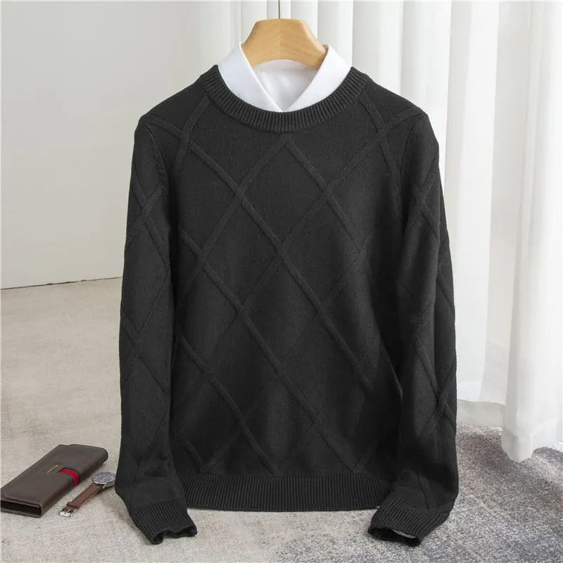 Sweater Cashmere Blend Ultra Soft Tailored Fit