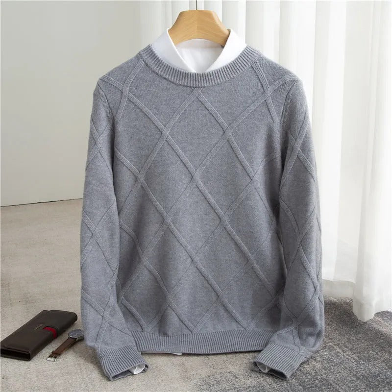 Sweater Cashmere Blend Ultra Soft Tailored Fit