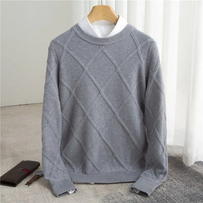 Sweater Cashmere Blend Ultra Soft Tailored Fit