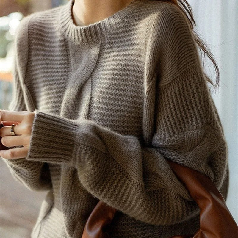 Sweater Hand Knit Ultra Soft Cotton Patterned
