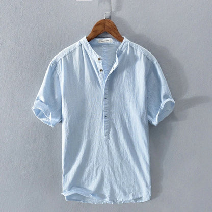 Tee Casual Cotton Linen Blend