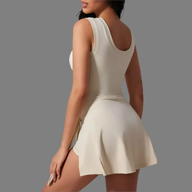 Tennis Dress Women Wrap Built In Shorts