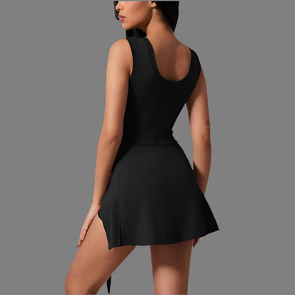 Tennis Dress Women Wrap Built In Shorts