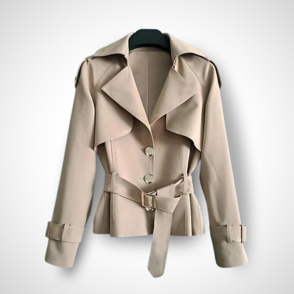 Trench Coat Women's Handcrafted Vintage Belted