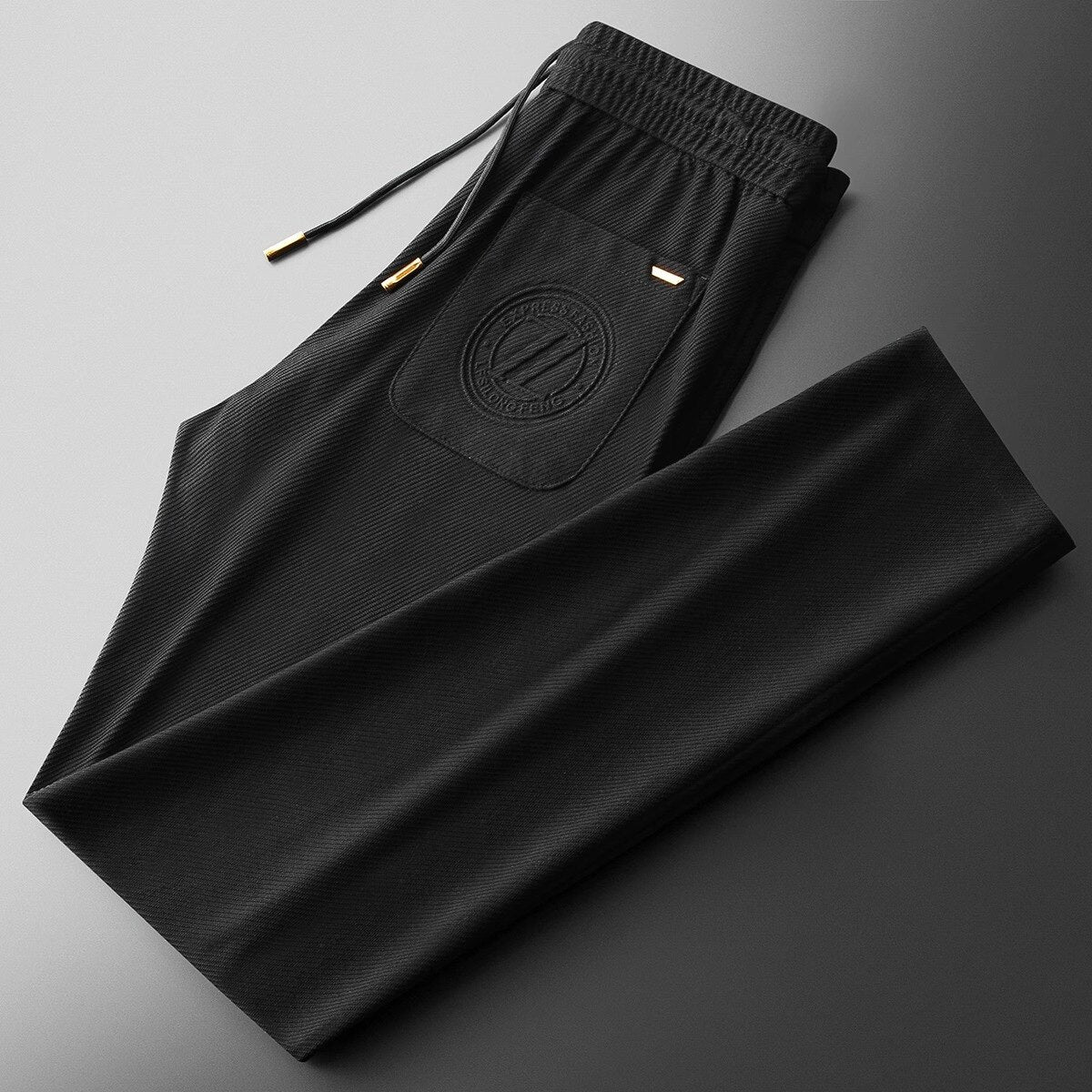 Trousers Men's Cotton Blend Straight Leg