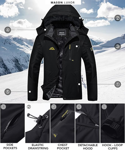 Winter Jacket Waterproof Insulated Tailored Fit