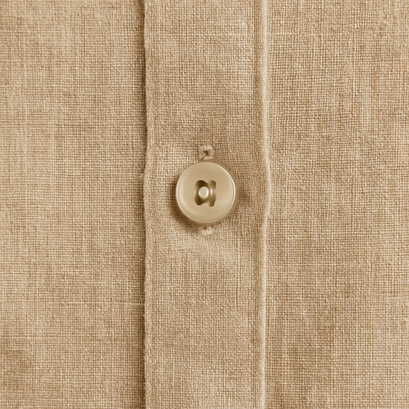 Women’s Classic Linen Shirt – Beige